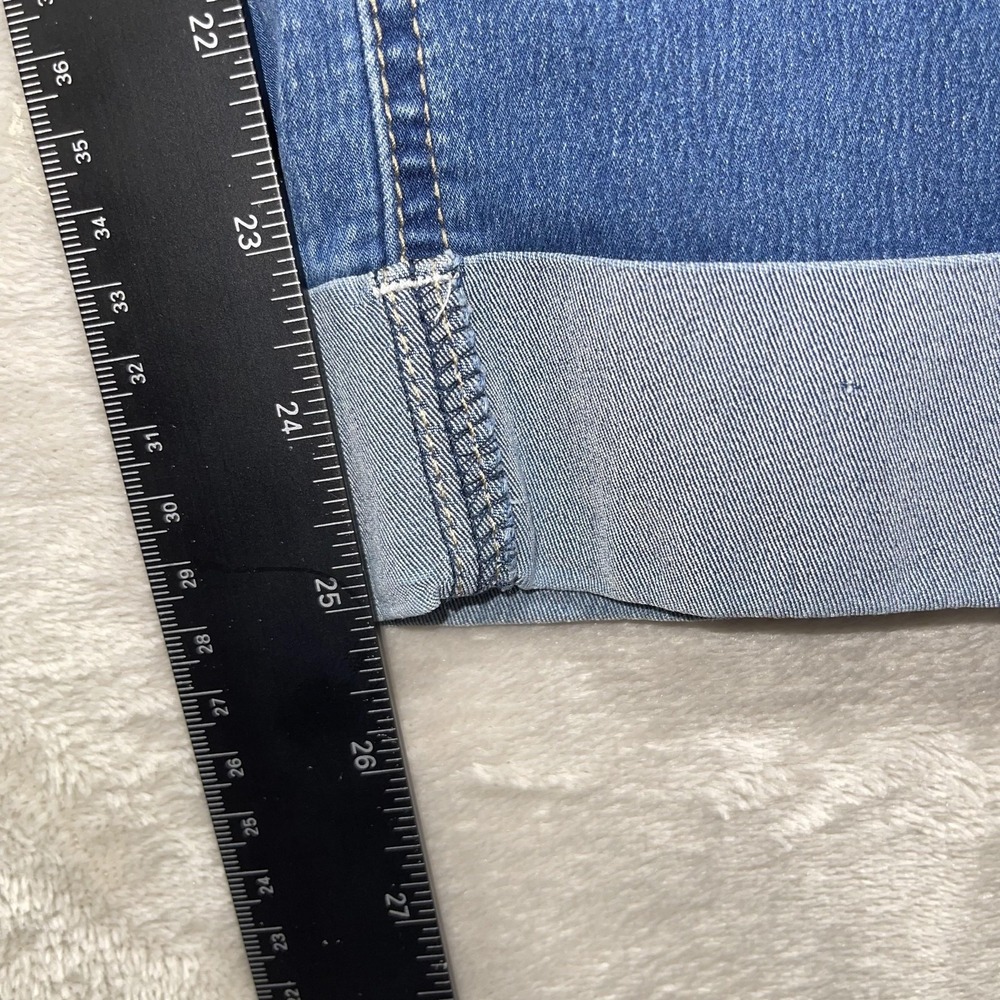 GOGO STAR Jeans Juniors 3 Blue Skinny Stretch Mid Rise Cuffed Ankle - Picture 9 of 11